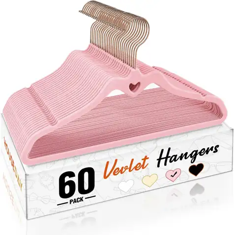 HOUSE DAY Pink Velvet Hangers… — Photo 1