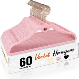 HOUSE DAY Pink Velvet Hangers… — Photo 1