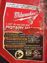 1-3/4 in. SDS-MAX Rotary Hammer — Photo 5