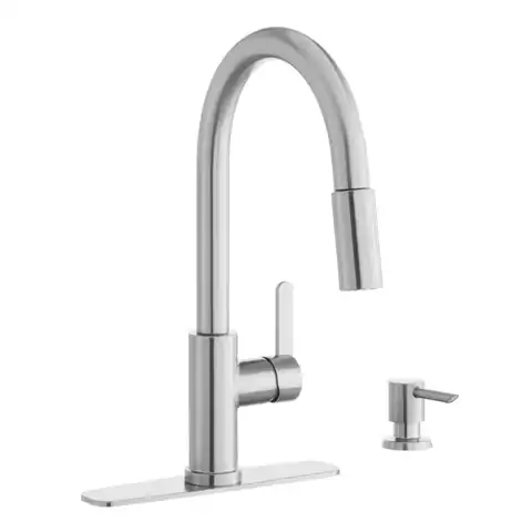 Paulina Single-Handle Pull-Down Sprayer Faucet… — Photo 1