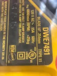 DeWalt 15 amps Corded 10… — Photo 5