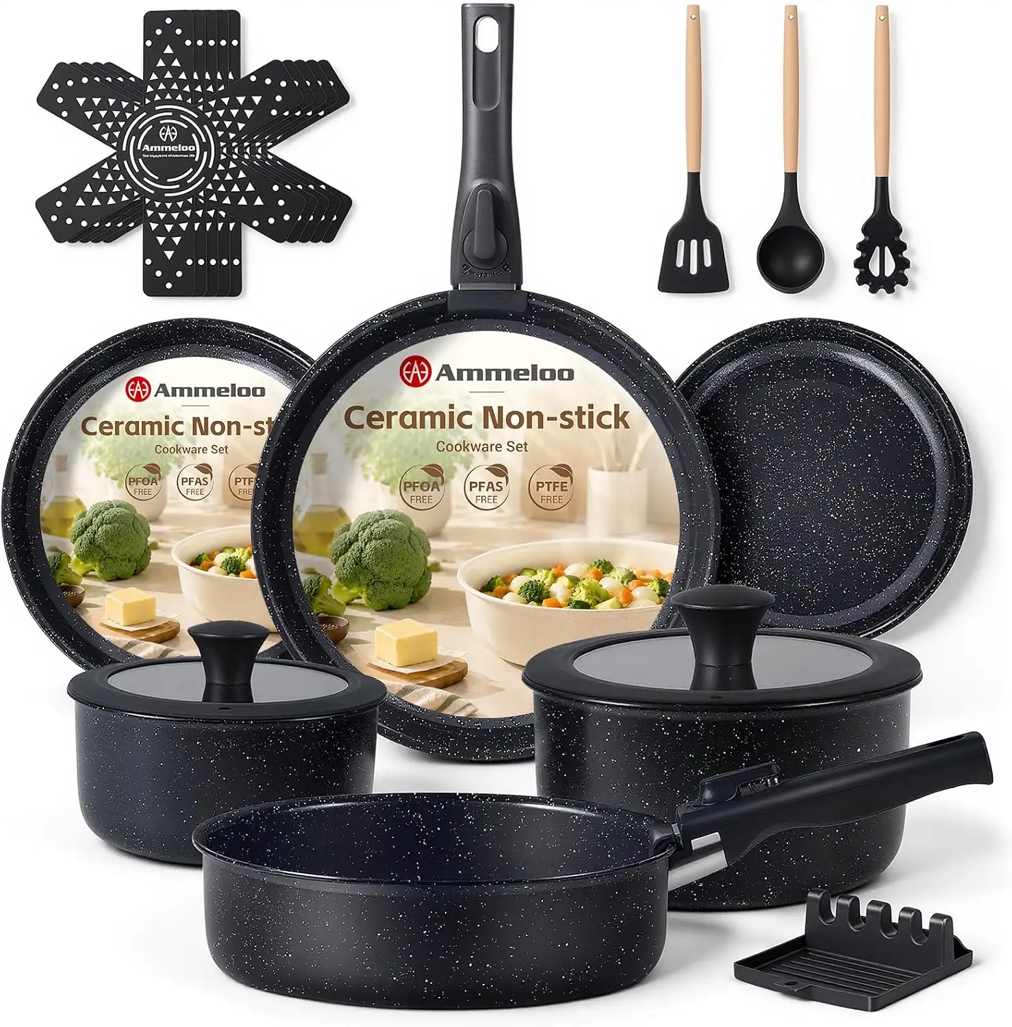 Ammeloo 21Pcs Pots and Pans… — Photo 1