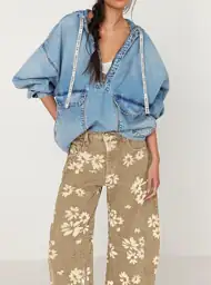 loveimgs Women Y2k Distressed Barrel… — Photo 2