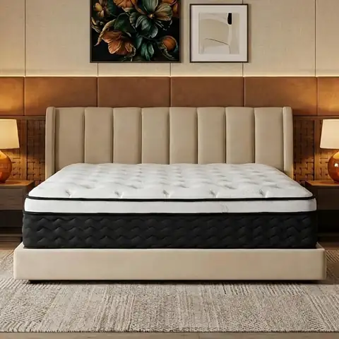 Queen 12-Inch Hybrid Mattress, Medium… — Photo 1