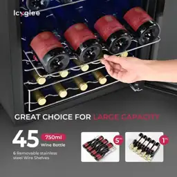 21 in. Dual-Zone 45-Bottle Wine… — Photo 2