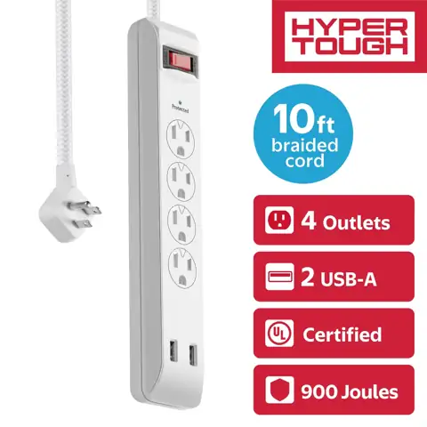Hyper Tough Surge Protector Power… — Photo 1