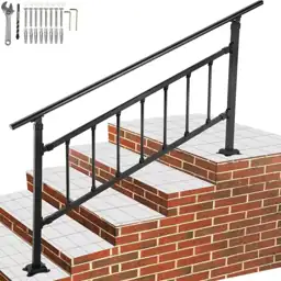 Black Wrought Iron Stair Railing… — Photo 1