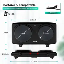 CUKOR 1800W Electric Burner Hot… — Photo 2