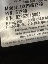 DEWALT 3600 PSI 2.5 GPM… — Photo 5