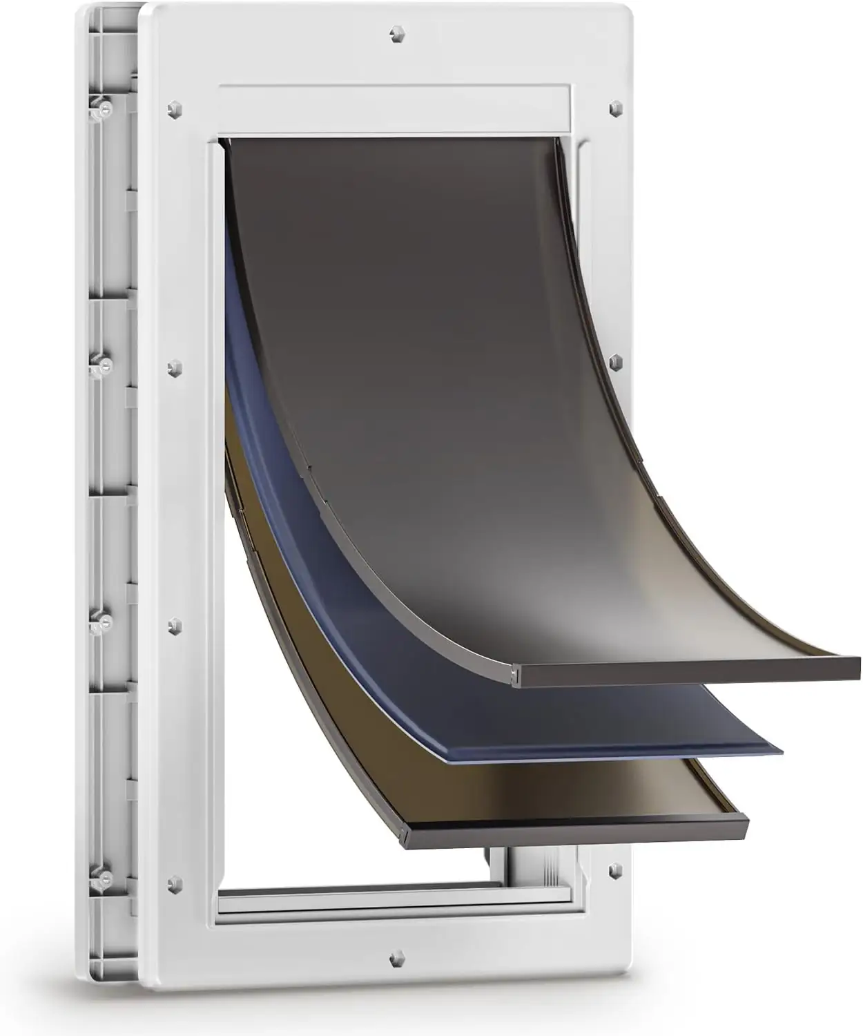 3-Flap Large Dog Door, Insulated,… — Photo 1