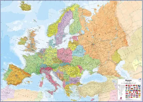 Large Political Europe - Front… — Photo 1