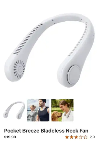 Pocket breeze neck fan — Photo 1
