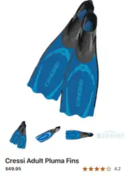 Cressi adult fins — Photo 1