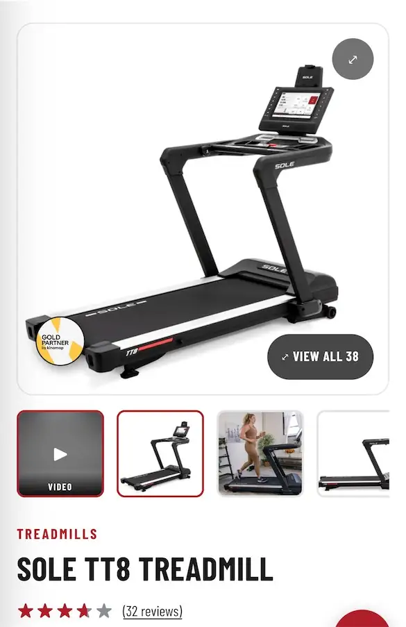 Sole TT8 Treadmill — Photo 1