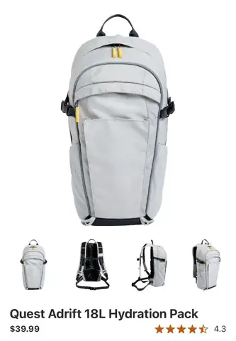 Quest hydration pack — Photo 1