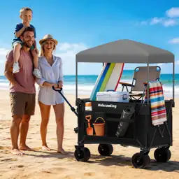 Collapsible Canopy Wagon Cart, All-Terrain… — Photo 2