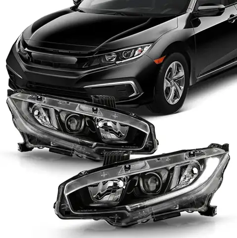 Black Housing Headlight Assembly with… — Photo 1