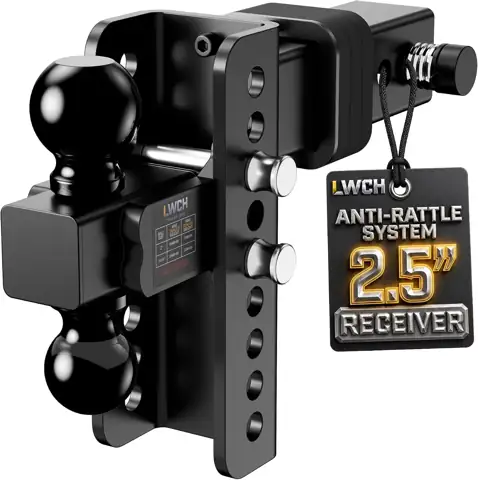 Adjustable Trailer Hitch, Fit 2.5… — Photo 1