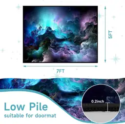 Galaxy 5x7 Rug Nebula Throw… — Photo 2
