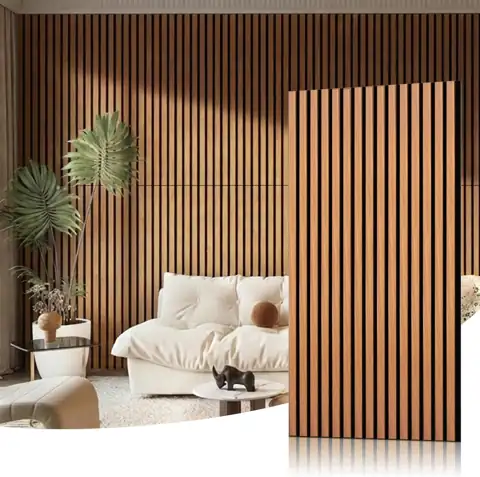Wood Slat Acoustic Wall Panels,… — Photo 1