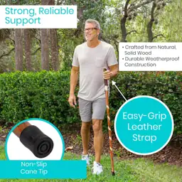 Vive Wooden Walking Stick -… — Photo 2
