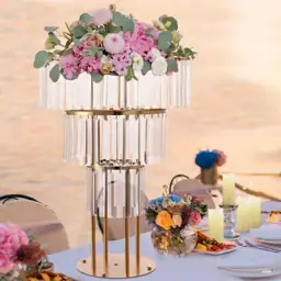 3-Tier 35.43 in. H Gold… — Photo 2