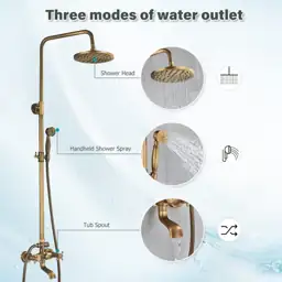 NeierThodore Antique Brass 8-Inch Shower… — Photo 2