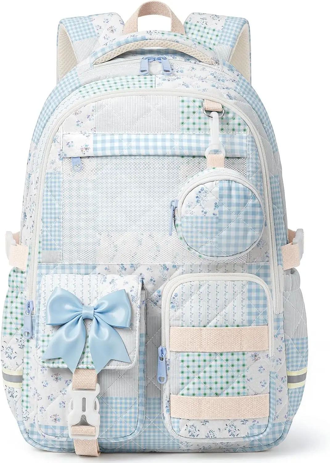 WOBAGMEN Quilted Backpack for Girls… — Photo 1