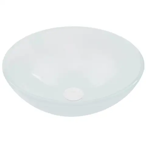 VIGO White Glass Vessel Round… — Photo 1