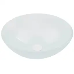 VIGO White Glass Vessel Round… — Photo 1