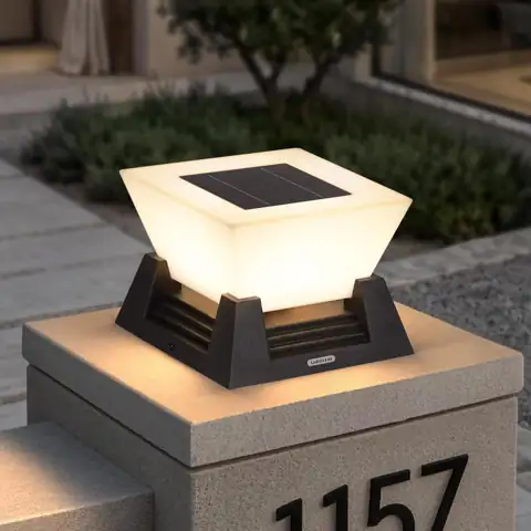 Solar Post Lights, 11' Pillar… — Photo 1