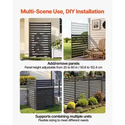 Metal Privacy Screen, 38W x… — Photo 2