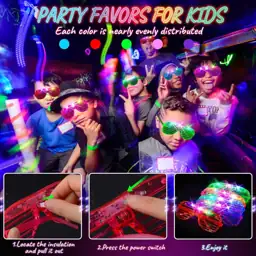 HONLYNE 105 PCS LED Glasses,… — Photo 2