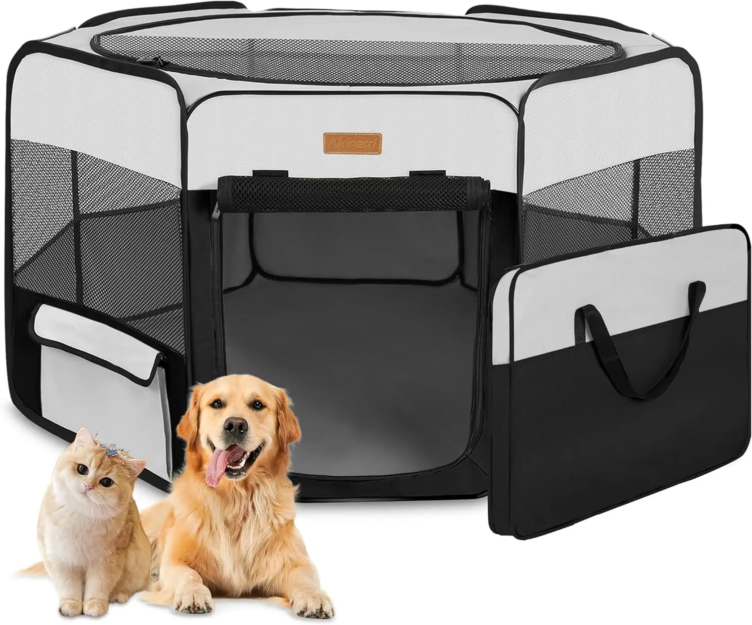 Akinerri Portable Dog Playpen, Foldable… — Photo 1
