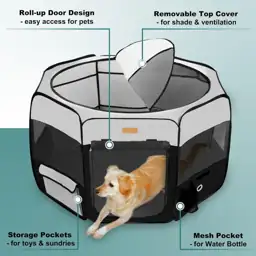 Akinerri Portable Dog Playpen, Foldable… — Photo 2