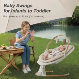 Monamii Baby Swings for Infants,… — Photo 2
