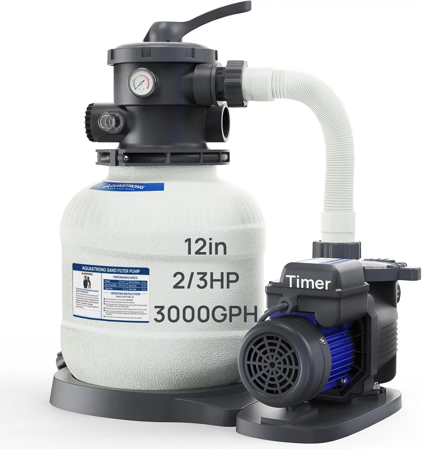 AQUASTRONG Sand Filter Pump for… — Photo 1