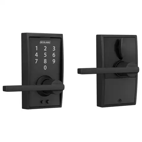 Schlage Matte Black Metal Touchscreen… — Photo 1