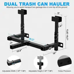 High-Loading Dual Trash Can Hauler… — Photo 2