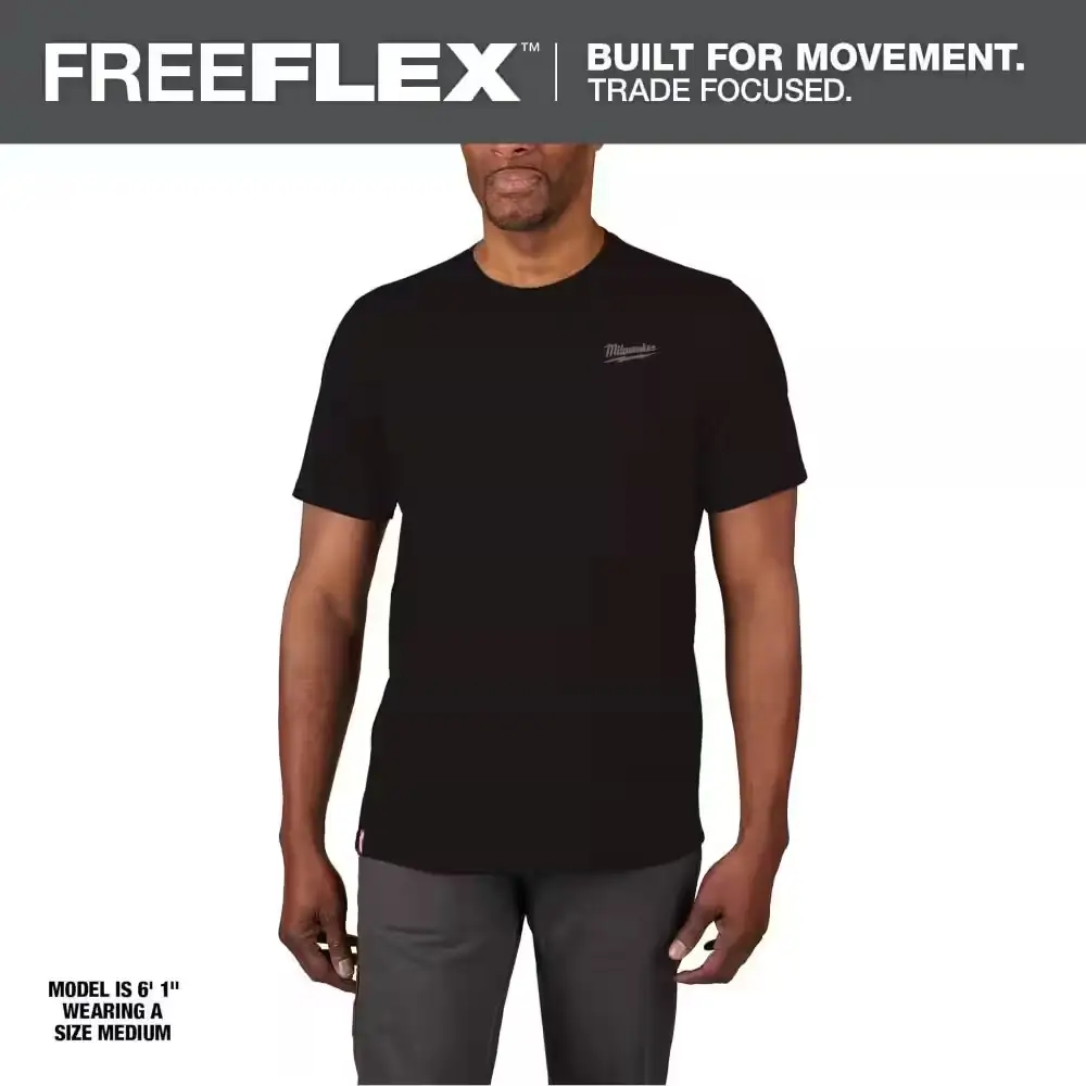 Men's X-Large Black Cotton/Polyester Short-Sleeve… — Photo 1