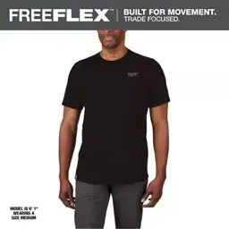 Men's X-Large Black Cotton/Polyester Short-Sleeve… — Photo 1