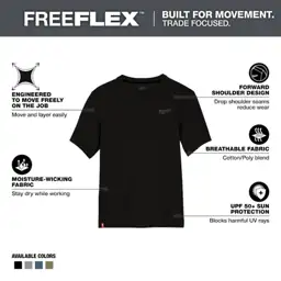 Men's X-Large Black Cotton/Polyester Short-Sleeve… — Photo 2