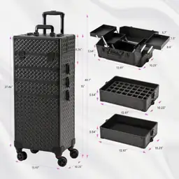 Leeora&Leekoo Professional Rolling Makeup Case… — Photo 2