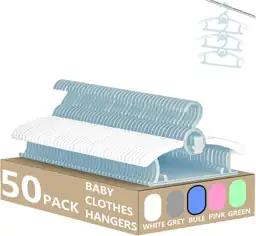 Baby Clothes Hangers 50 Pack,… — Photo 1