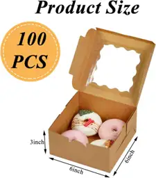 QTLCOHD 100 Pack 6x6x3 Inch… — Photo 2