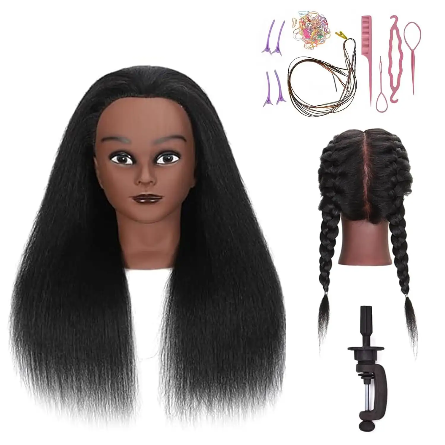 100% Real Hair Mannequin Head… — Photo 1