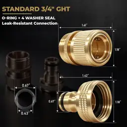 HQMPC Garden Hose Quick Connect… — Photo 2