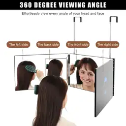 OLIBUY 3-Way Mirror for Hair… — Photo 2