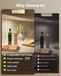 EZVALO 16.5' Under-Cabinet Lighting Wireless,… — Photo 2