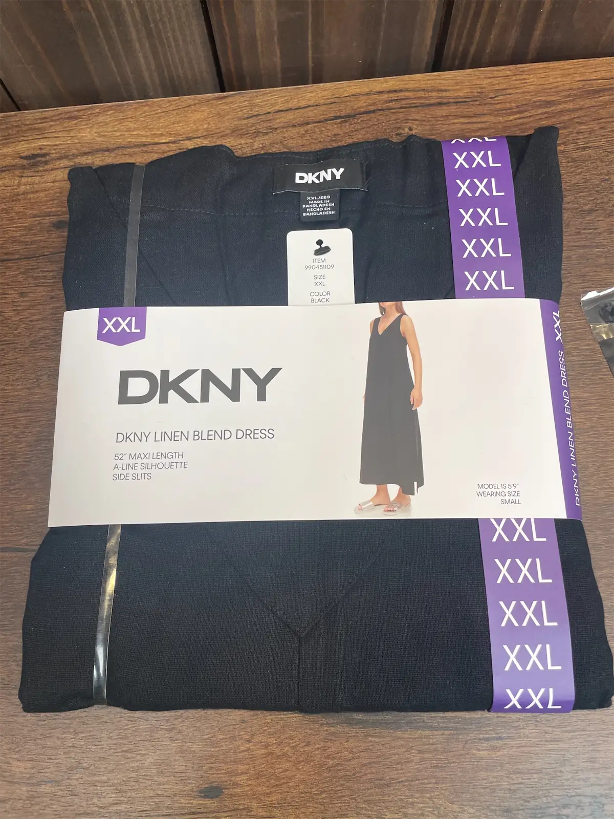 DKNY Linen Blend Dress — Photo 1
